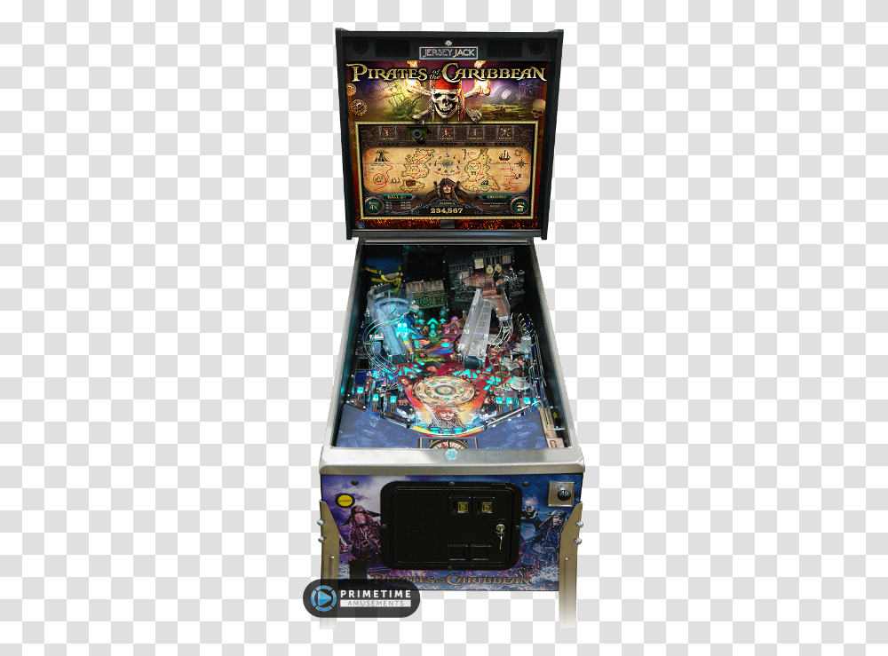 Pirates Of The Caribbean Pinball By Jersey Jack Pinball, Arcade Game Machine, Person, Human Transparent Png