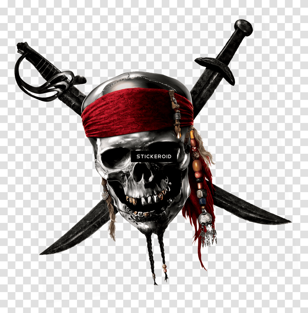 Pirates Of The Caribbean Skull Sign Pirates Of The Caribbean Sign, Ninja, Bow, Samurai, Advertisement Transparent Png