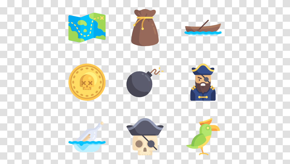 Pirates Pirates Icons Pack, Bird, Costume, Lamp Transparent Png