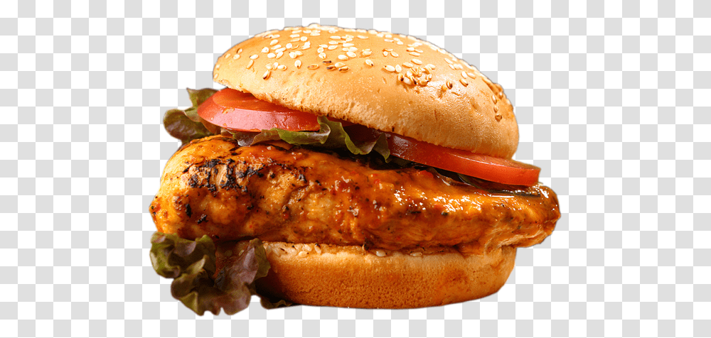 Piri Piri Chicken Burger, Food Transparent Png