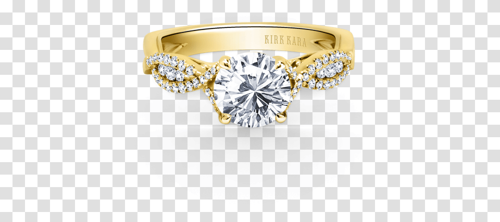 Pirouetta 18k Yellow Gold Engagement Ring Cottage Hill Best Ring For Proposal, Diamond, Gemstone, Jewelry, Accessories Transparent Png