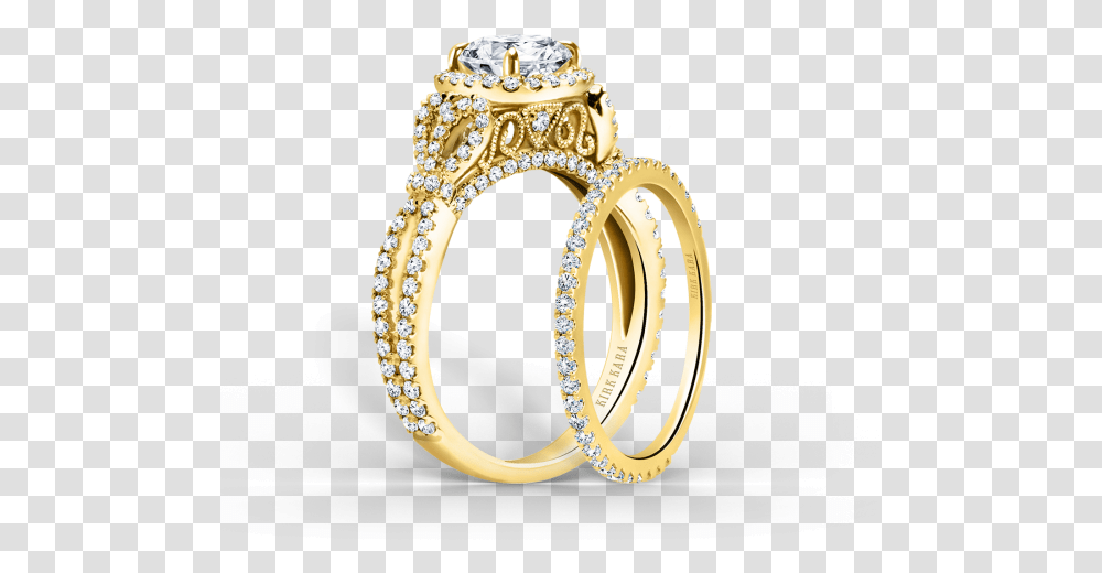 Pirouetta 18k Yellow Gold Ladies Wedding Band D Kirk Kara Engagement Ring, Jewelry, Accessories, Accessory, Diamond Transparent Png