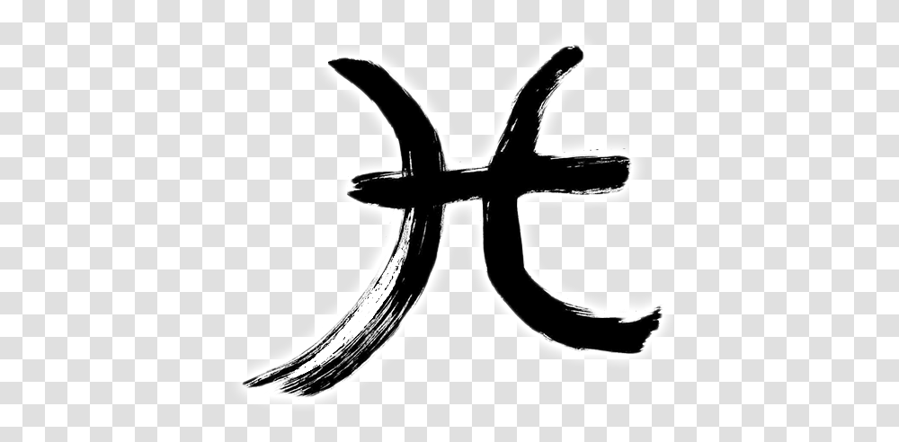 Pisces Astrology Astrological Sign Love Pisces Symbol, Text, Stencil, Logo, Trademark Transparent Png