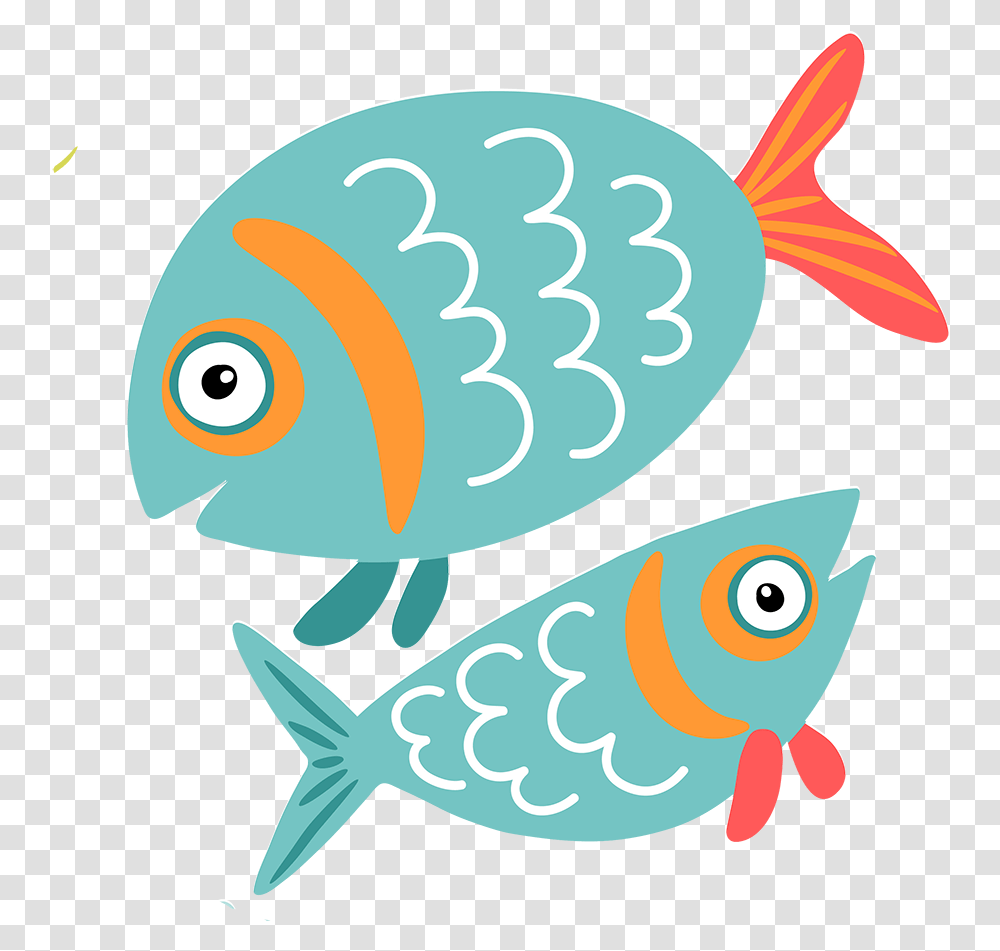 Pisces Background Cartoon Fish Scared, Animal, Goldfish, Carp, Koi Transparent Png