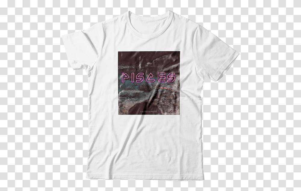 Pisces Cover Tee Canvas White Shirt Back, Apparel, T-Shirt Transparent Png