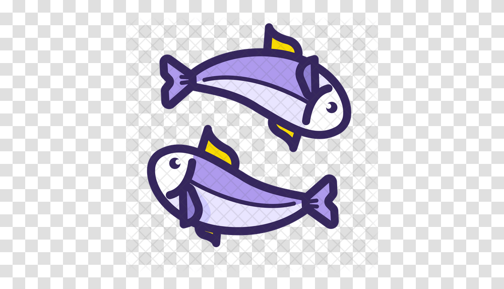 Pisces Icon Illustration, Animal, Fish, Tuna, Sea Life Transparent Png