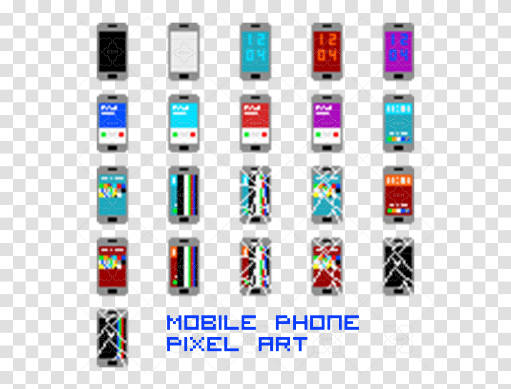 Piskel Phone, Label, Rug Transparent Png
