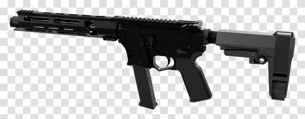 Pistol 9mm Pcc 300 Blackout Ar Pistol, Gun, Weapon, Weaponry, Handgun Transparent Png