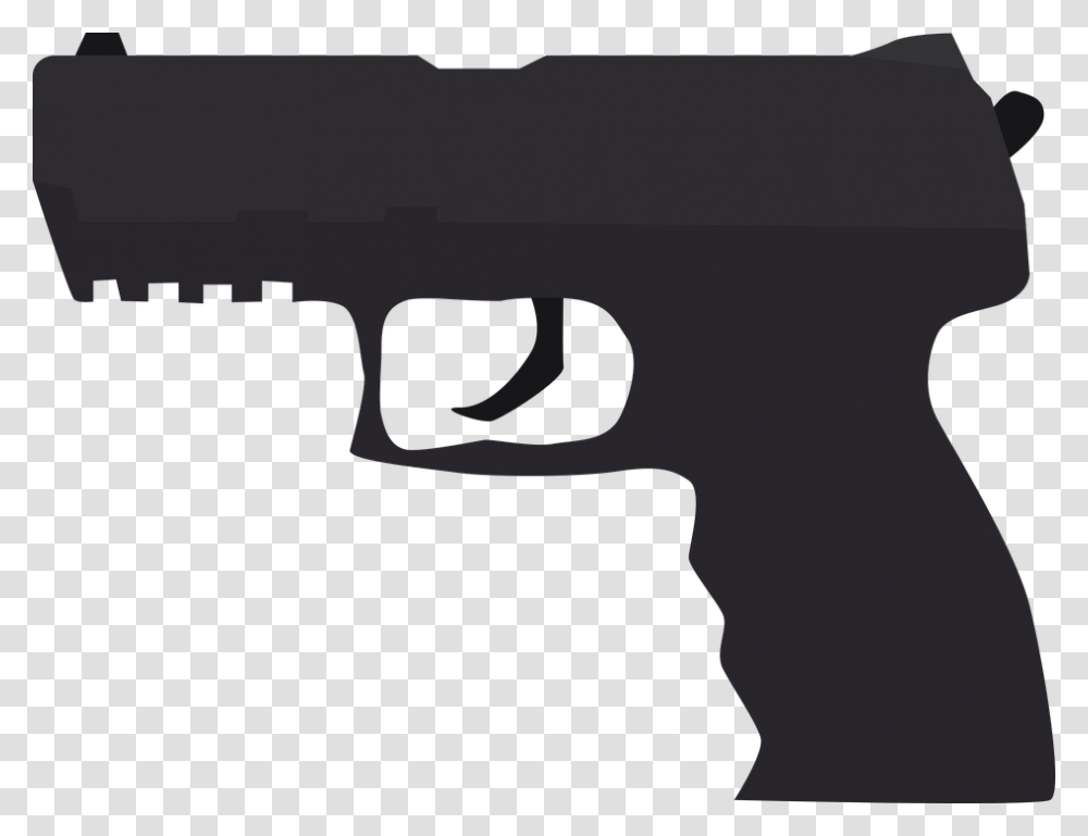 Pistol Crime Weapon Criminal Case Offence Shoot Gun Silhouette, Handgun, Weaponry Transparent Png
