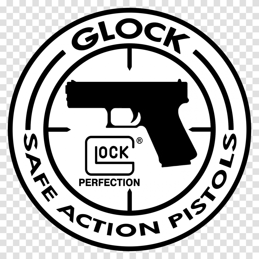 Pistol Drawing Glock Safe Action Pistols Logo, Label, Sticker Transparent Png