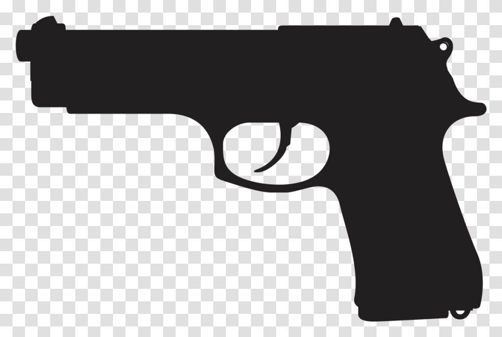 Pistol Silhouette, Handgun, Weapon, Weaponry Transparent Png