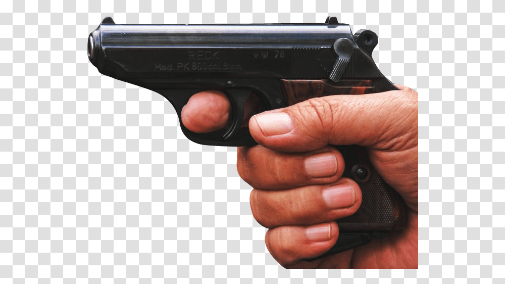 Pistol Trigger, Handgun, Weapon, Weaponry, Person Transparent Png