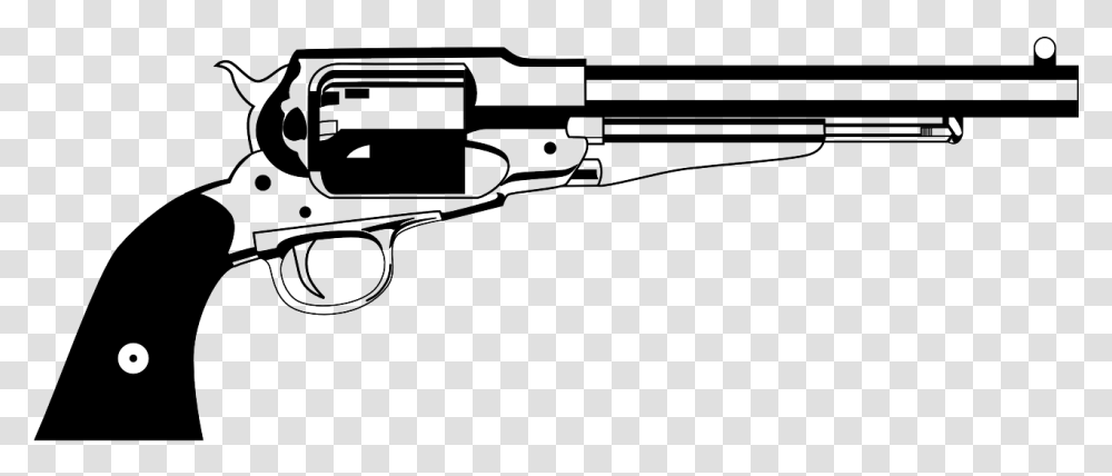 Pistol Vector Revolver, Gun, Weapon, Weaponry, Handgun Transparent Png