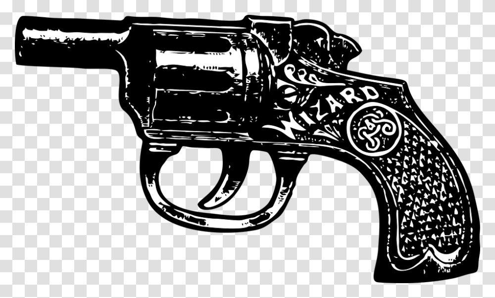 Pistol Vintage Pistol Gun Vintage Weapon Handgun Gun Vintage, Horn, Brass Section, Musical Instrument, Cannon Transparent Png