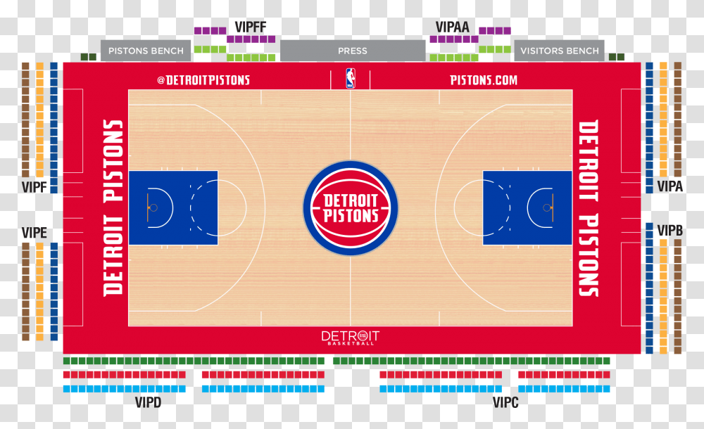 Pistons Seating Chart Little Caesars Arena, Building, Diagram, Floor Plan, Plot Transparent Png