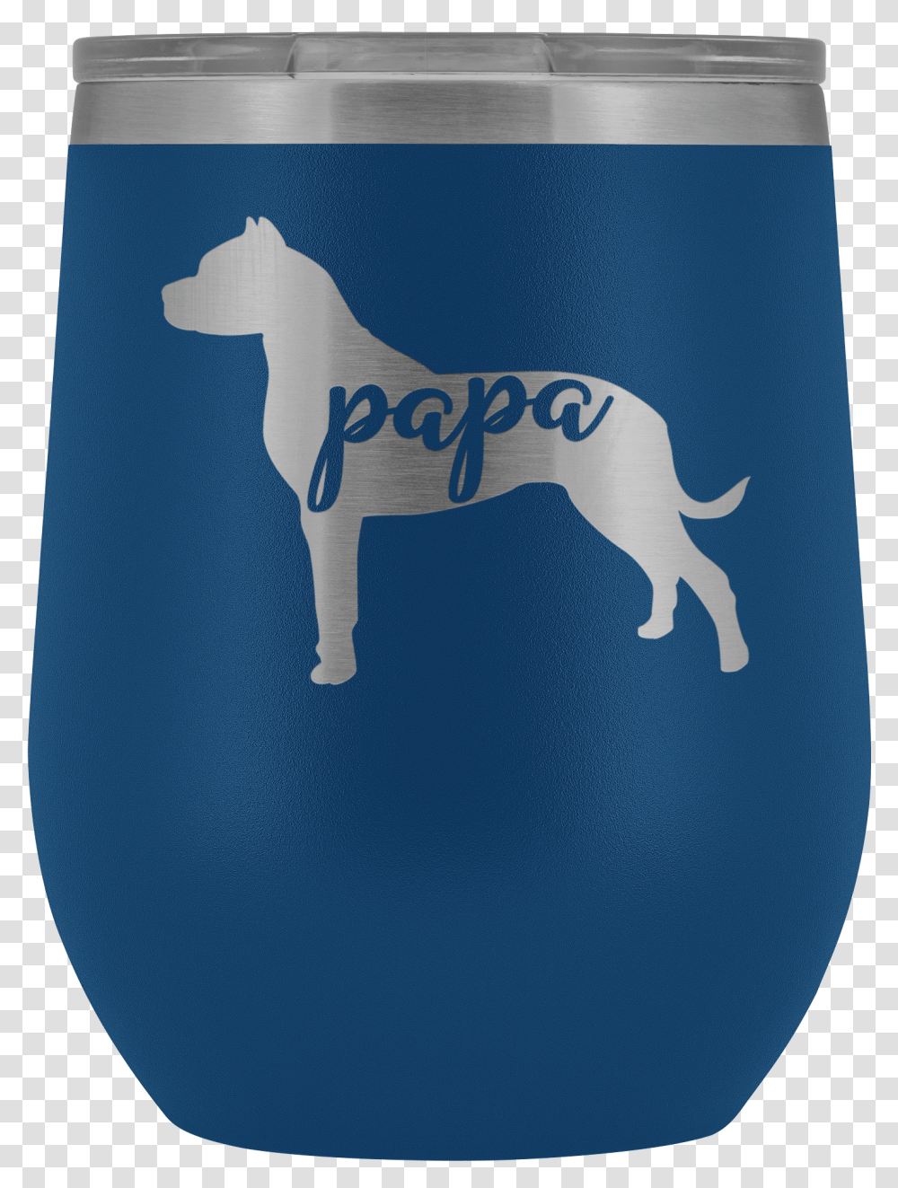 Pit Bull Papa Wine Tumbler With Lid Pitbull Dog Dad Dog, Mammal, Animal Transparent Png