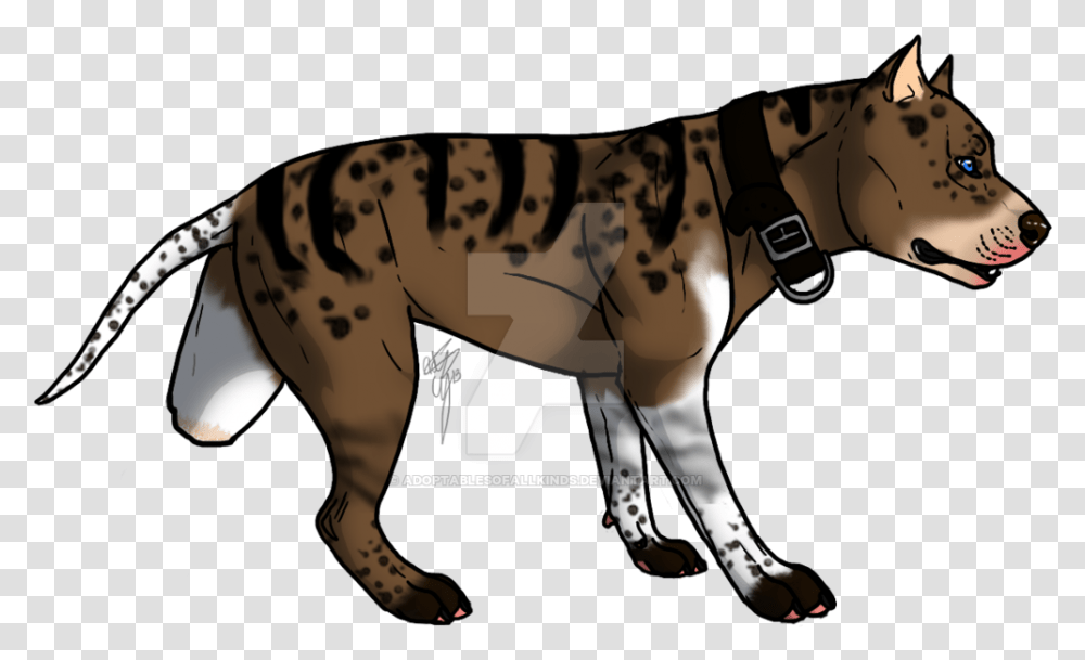 Pitbull Auction By Adoptablesofallkinds Spotted Hyena, Animal, Mammal, Cattle, Cow Transparent Png