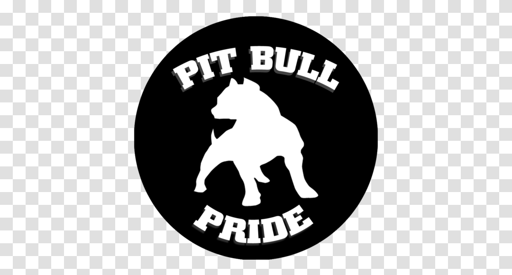 Pitbull Dog Logo Image With No Pitbull Black And White Logo, Stencil, Symbol, Trademark, Text Transparent Png