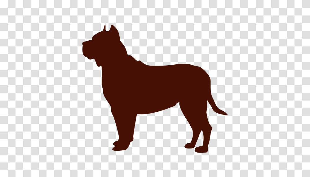 Pitbull Dog Silhouette, Outdoors, Nature, Mammal, Animal Transparent Png