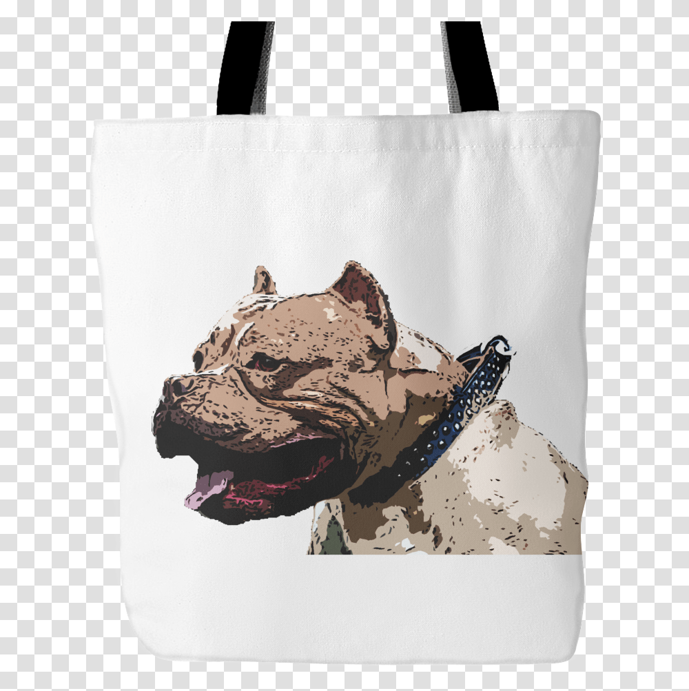Pitbull Dog Tote Bags Tote Bag, Bulldog, Pet, Canine, Animal Transparent Png