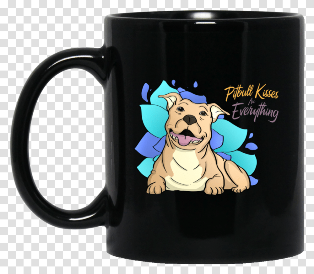 Pitbull Kisses Fix Everything Mugs, Coffee Cup, Dog, Pet, Canine Transparent Png