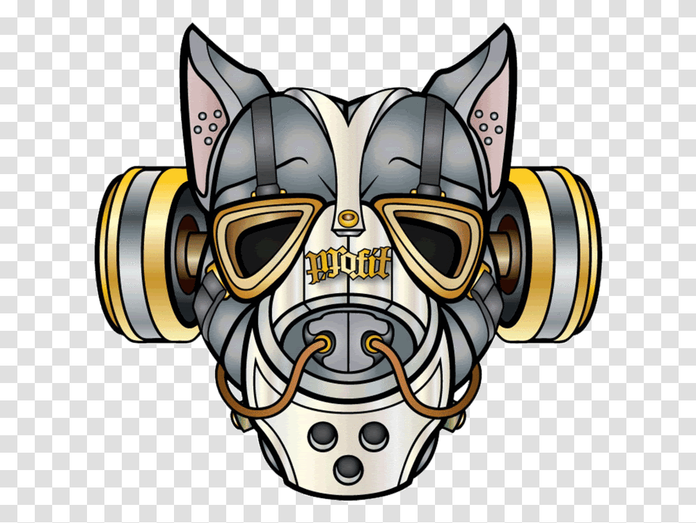 Pitbull Logo Dot, Mask, Robot, Halloween Transparent Png