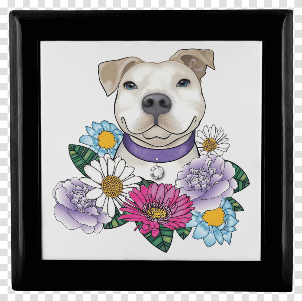 Pitbull Mug, Canvas, Floral Design, Pattern Transparent Png