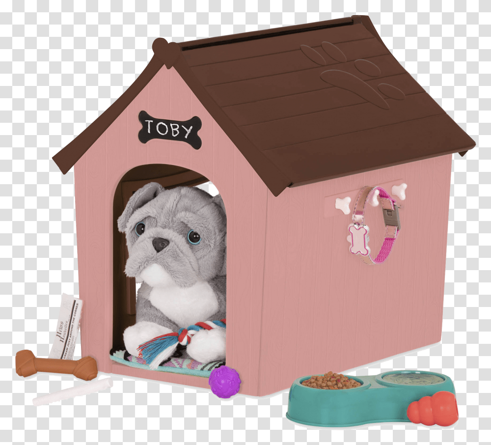Pitbull Puppy Our Generation Doll Dog Set, Dog House, Den, Box, Kennel Transparent Png