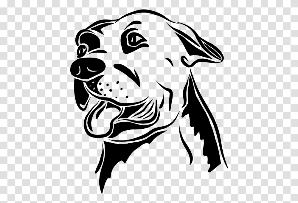 Pitbull Silhouette Dog Yawns, Nature, Outdoors, Astronomy, Outer Space Transparent Png