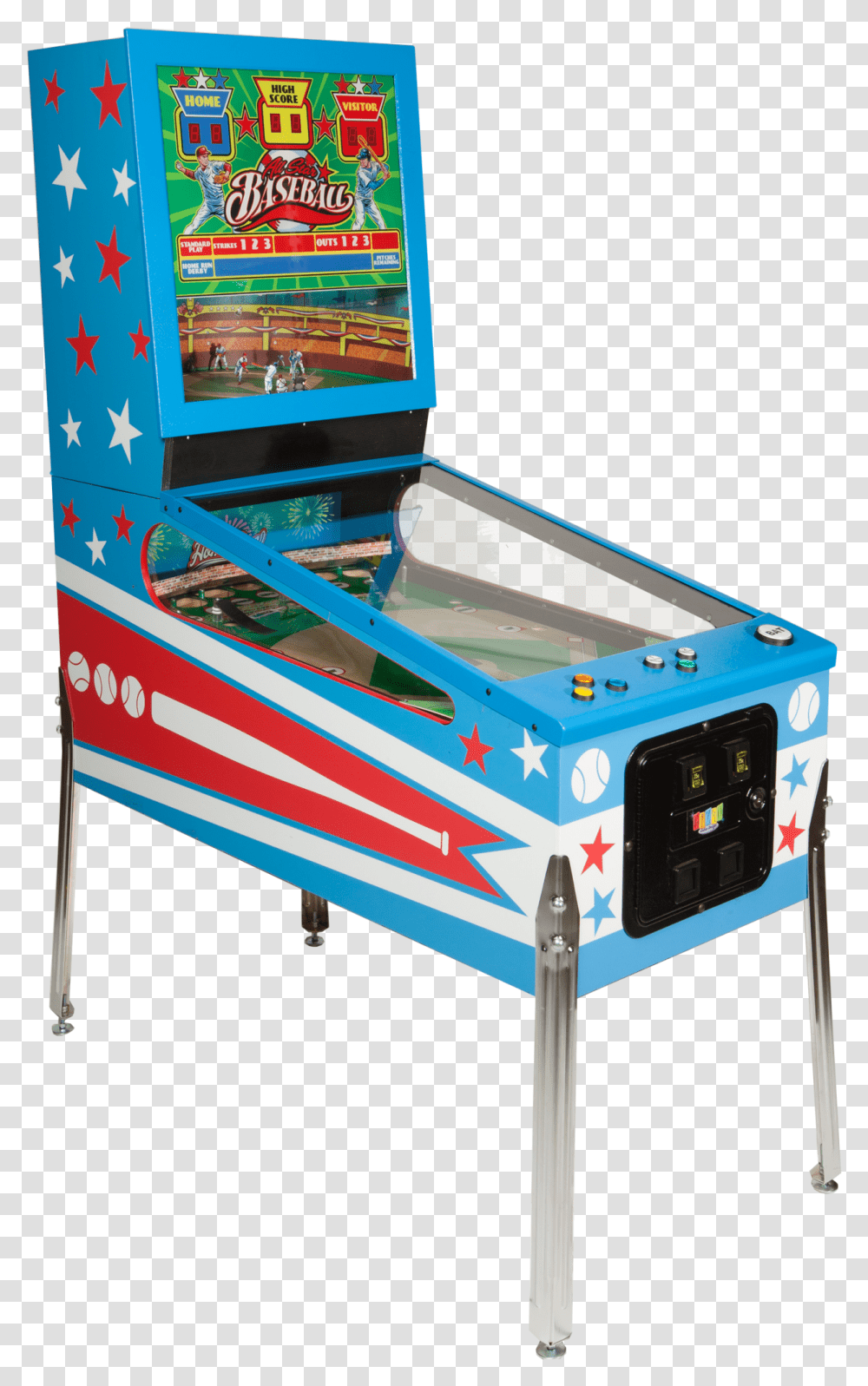 Pitch And Batt All Star Baseball, Arcade Game Machine Transparent Png