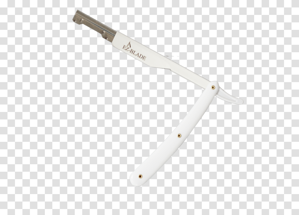 Pitch White Straight Razor Blade, Weapon, Weaponry, Sword Transparent Png