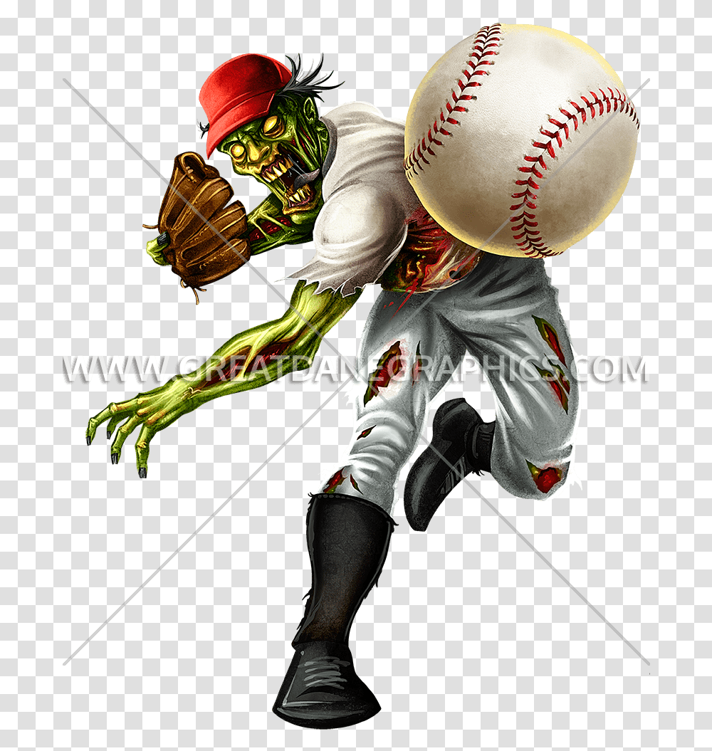 Pitcher Baseball Mlb Zombie Sports Zombie Baseball, Person, People, Team Sport Transparent Png