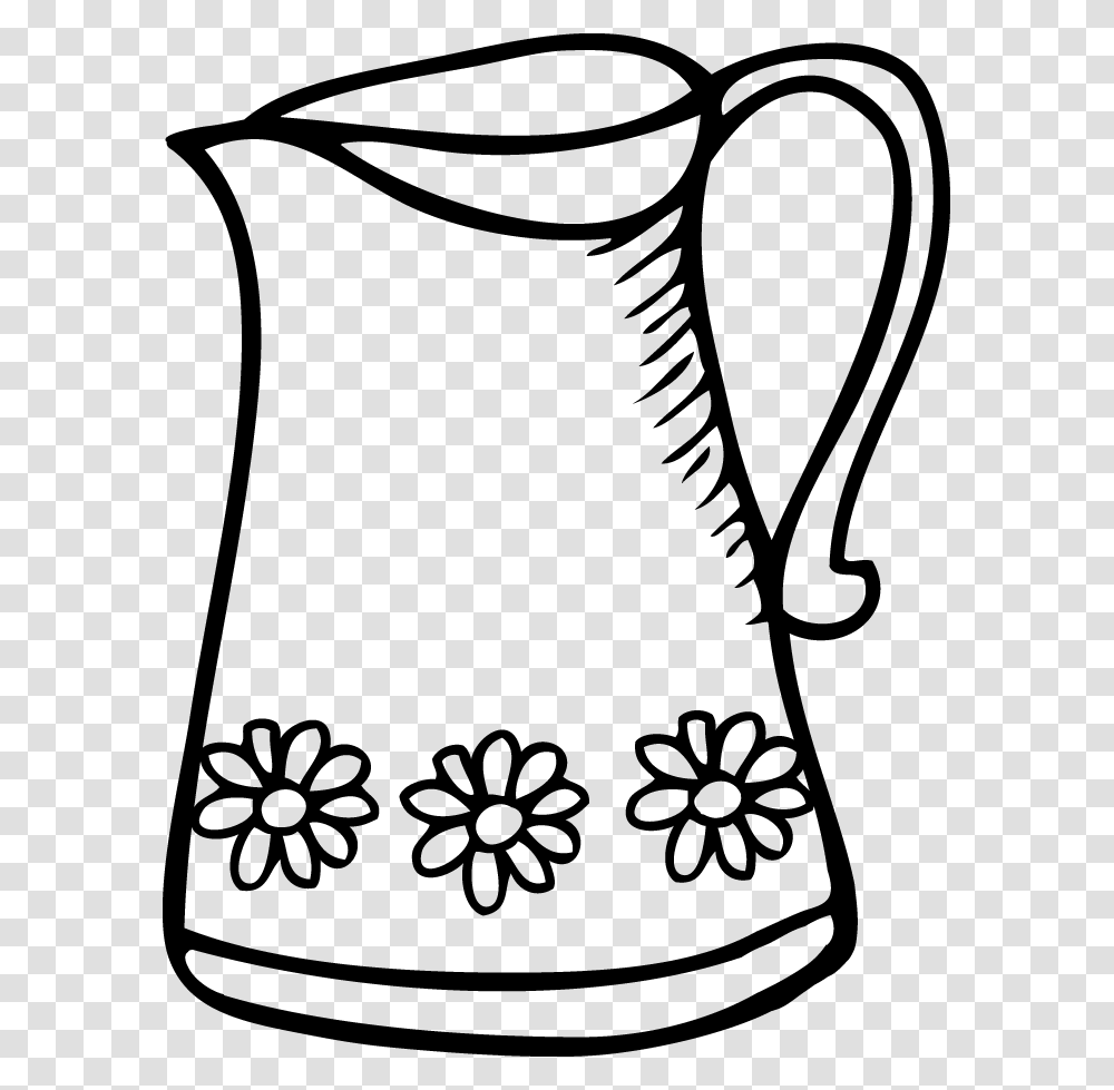 Pitcher Clipart Black And White, Apparel Transparent Png