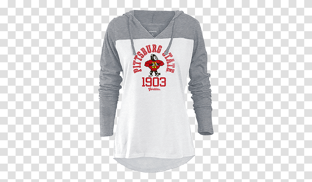 Pittsburg State University Knockout Hoodie Long Sleeved T Shirt, Apparel, Sweatshirt, Sweater Transparent Png