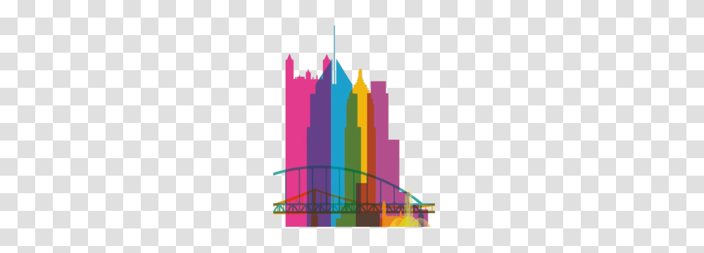Pittsburgh Clipart Pittsburgh Skyline Clipart, Roller Coaster, Amusement Park, Crayon Transparent Png