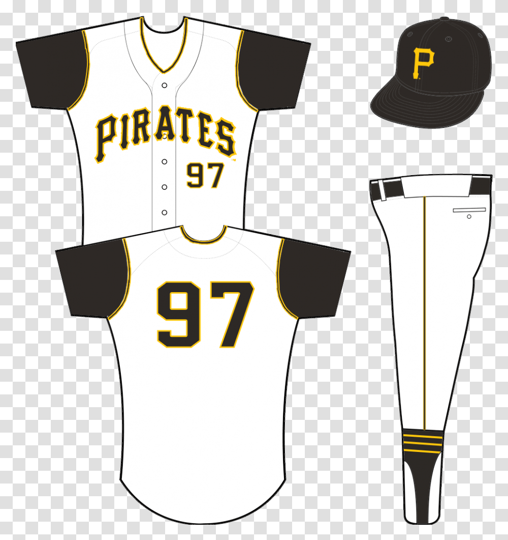 Pittsburgh Pirates Home Uniform National League Nl For Baseball, Shirt, Clothing, Apparel, Jersey Transparent Png