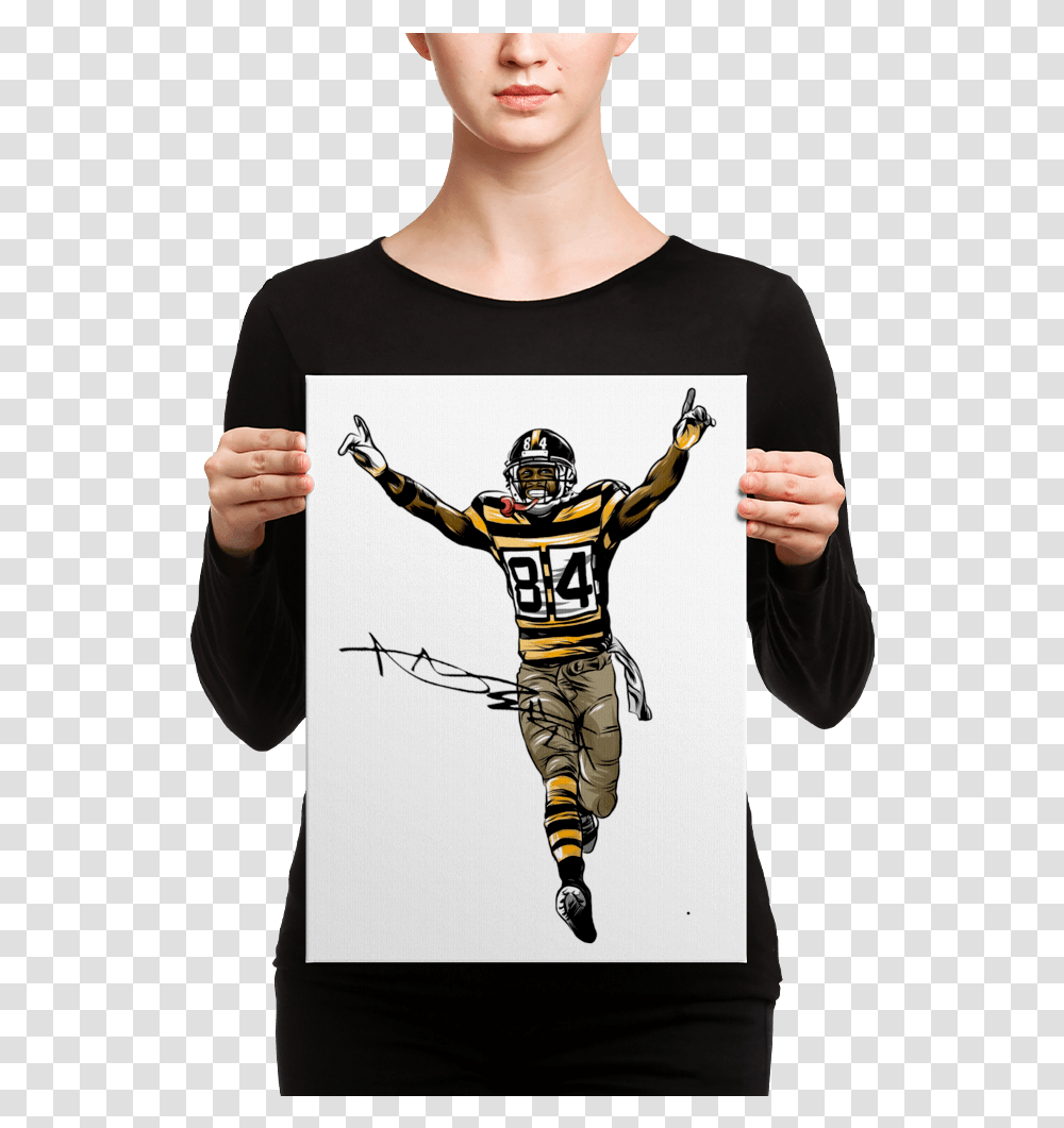 Pittsburgh Steelers Antonio Brown Touchdown Canvas Cool Brain Tattoo Art, Sleeve, Long Sleeve, Helmet Transparent Png