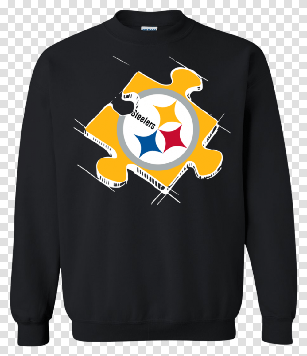 Pittsburgh Steelers Autism Puzzle Sweatshirt American Pittsburgh Steelers, Apparel, Sweater, Sleeve Transparent Png