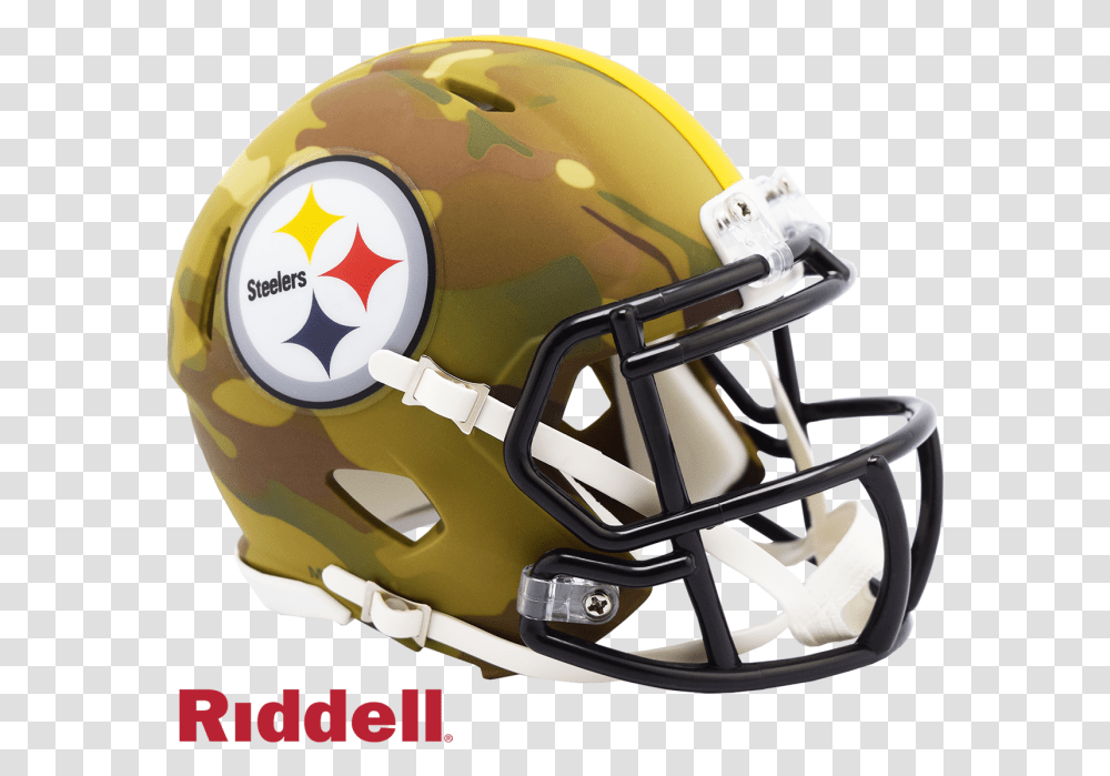 Pittsburgh Steelers Camo Mini Speed Football Helmet The Bears, Clothing, Apparel, American Football, Team Sport Transparent Png