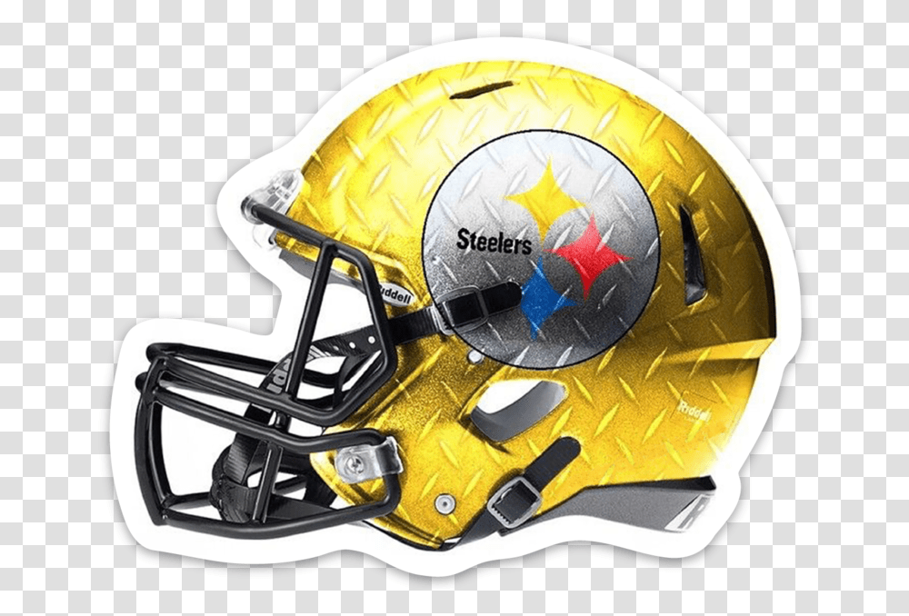 Pittsburgh Steelers Diamond Plate Design Helmet W Logo Nfl Duke Football Best Helmets, Clothing, Apparel, Team Sport, Sports Transparent Png