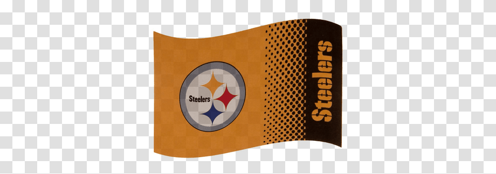 Pittsburgh Steelers Large Nfl Logo Fade Flag Bst Ebay Pittsburgh Steelers, Cushion, Symbol, Pillow, Trademark Transparent Png