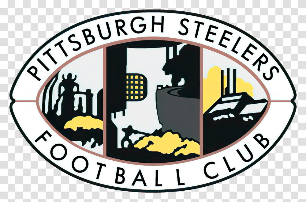 Pittsburgh Steelers Logo Steelers Football Club Logo, Symbol, Text, Emblem, Label Transparent Png