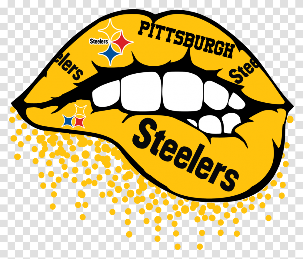 Pittsburgh Steelers Nfl Svg Football Kansas City Chiefs Lips Svg, Hand, Teeth, Mouth, Graphics Transparent Png