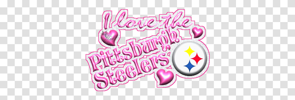 Pittsburgh Steelers Pink Logo Love The Pittsburgh Steelers, Text, Alphabet, Purple, Flyer Transparent Png