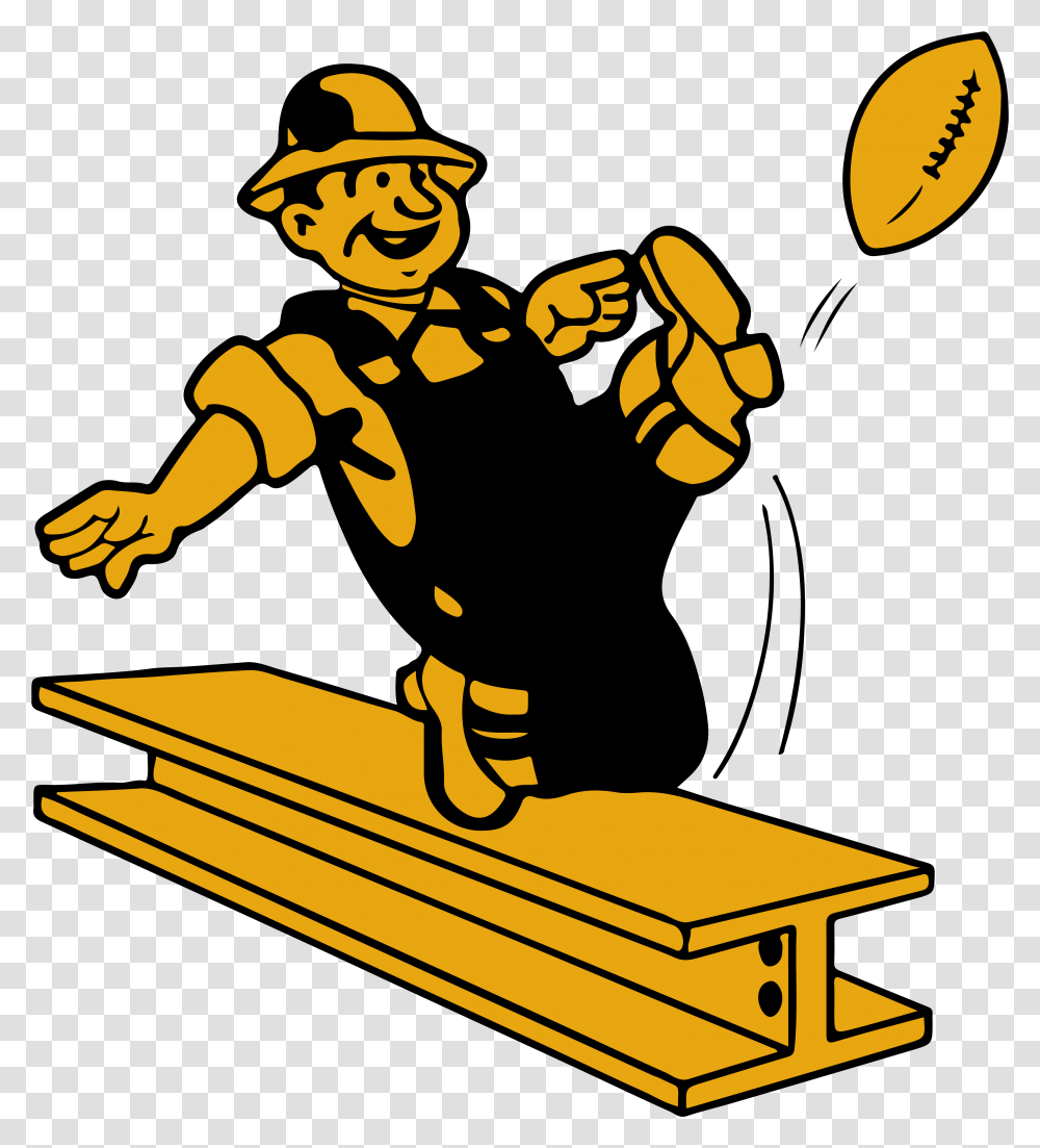 Pittsburgh Steelers Vintage Logo, Hand, Furniture, Person, Human Transparent Png