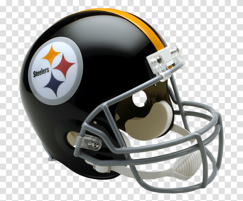 Pittsburgh Steelers Vsr4 Replica Throwback Helmet Steelers Football Helmet, Apparel, American Football, Team Sport Transparent Png