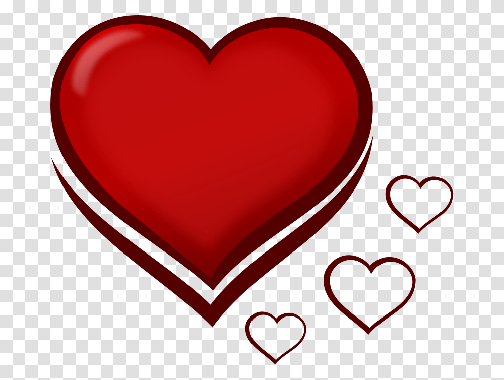 Pixabella Red Stylised Heart With Smaller Hearts, Emotion, Balloon Transparent Png