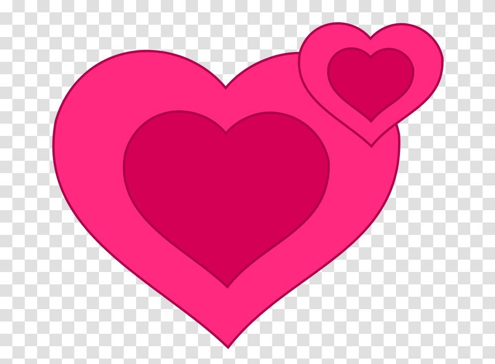 Pixabella Two Pink Hearts Together, Emotion Transparent Png