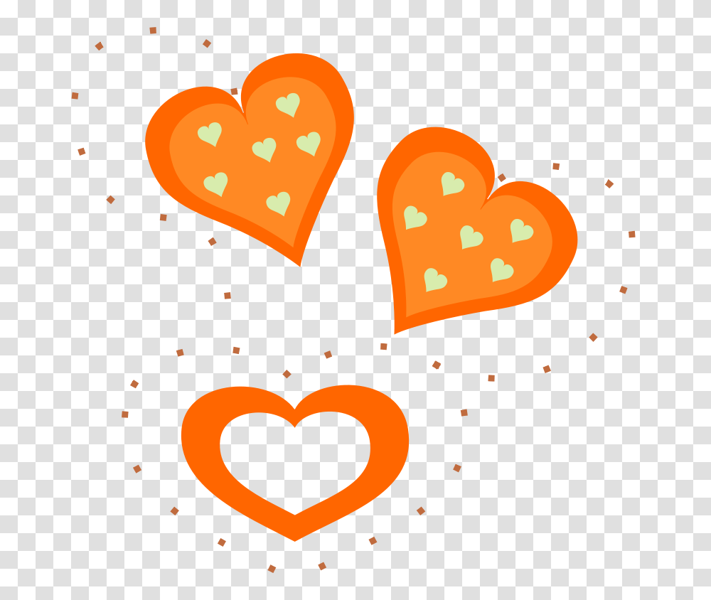 Pixabella Valentine Orange Hearts, Emotion, Poster, Advertisement Transparent Png