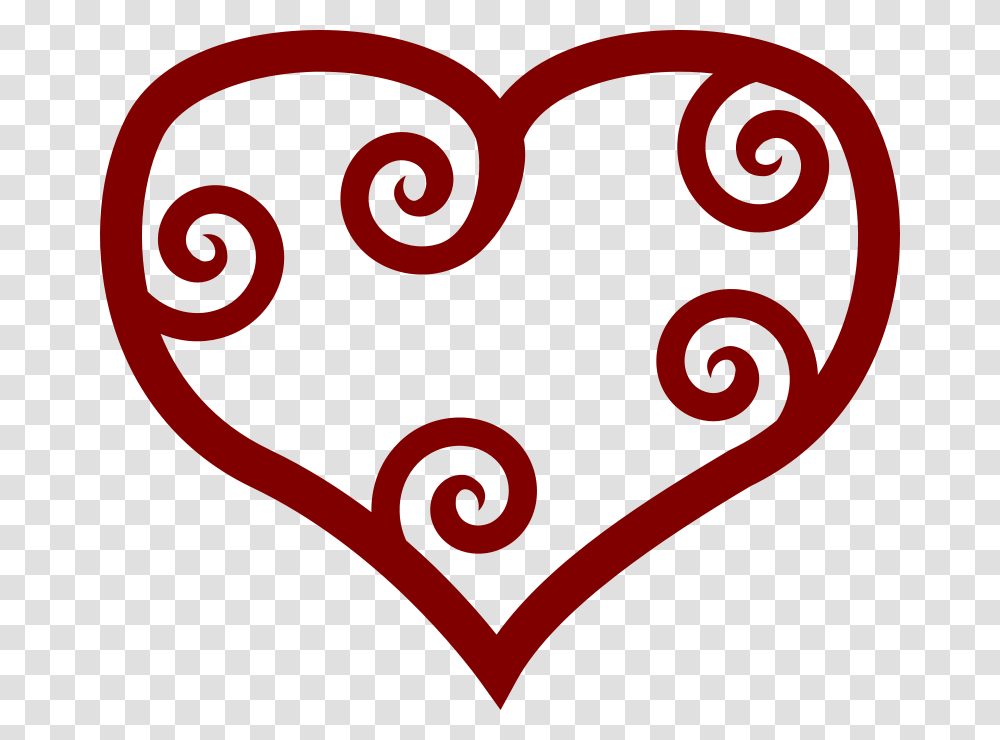 Pixabella Valentine Red Maori Heart, Emotion, Floral Design, Pattern Transparent Png